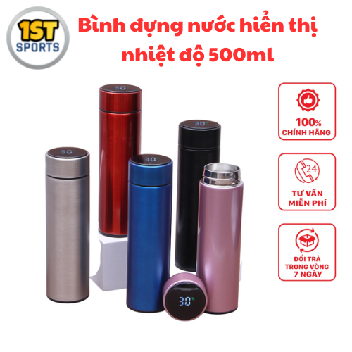 Bình giữ nhiệt inox hiển thị nhiệt độ 500ml bình giữ nhiệt thể thao One Sport HN