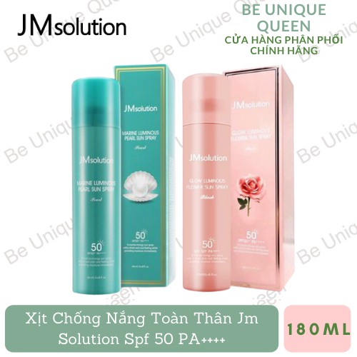 Xịt chống nắng toàn thân jm solution spf 50 pa++++180ml