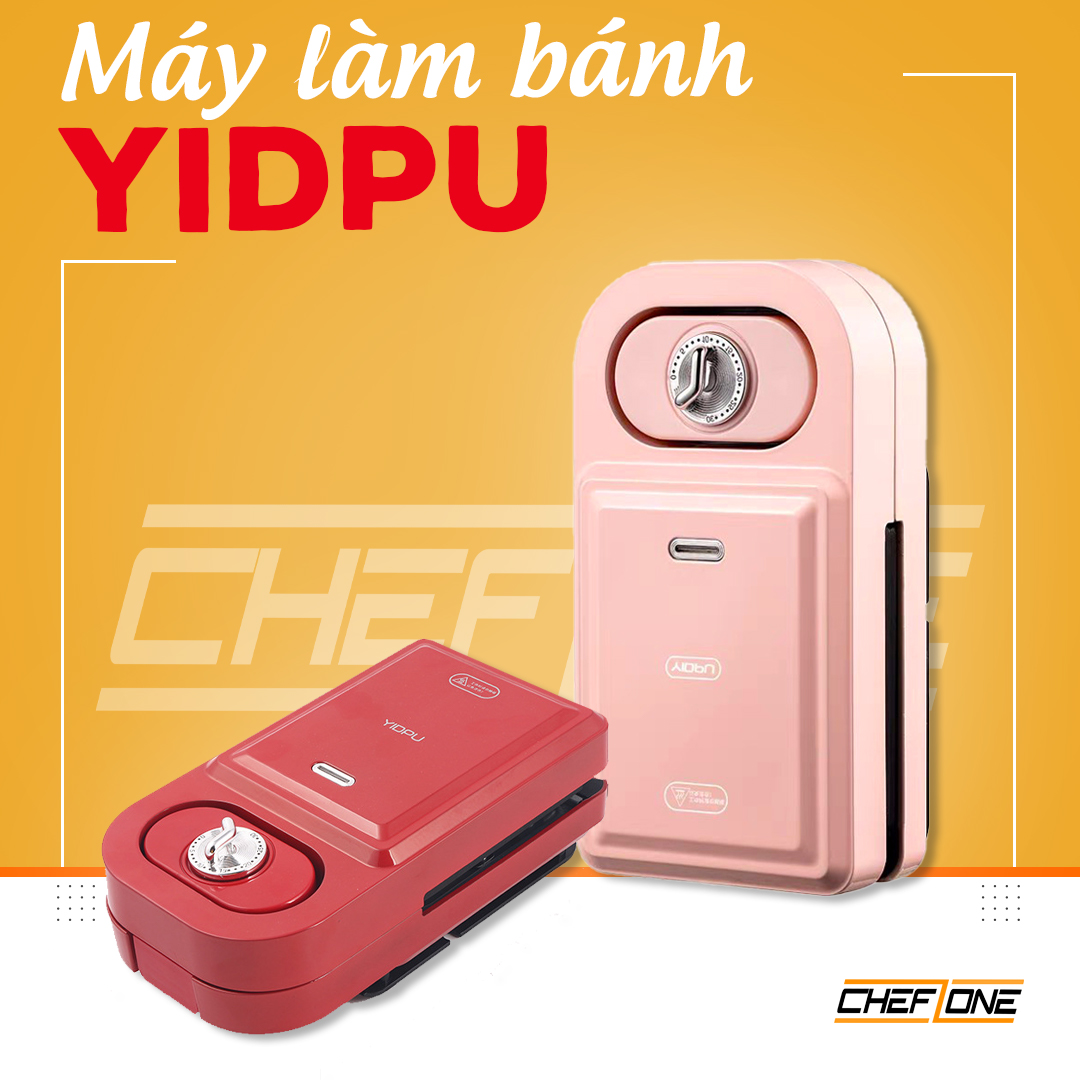 Máy nướng bánh Yidpu hẹn giờ - 5 Khuôn - Máy làm bánh mì Sandwich - Máy kẹp bánh mì Yidpu