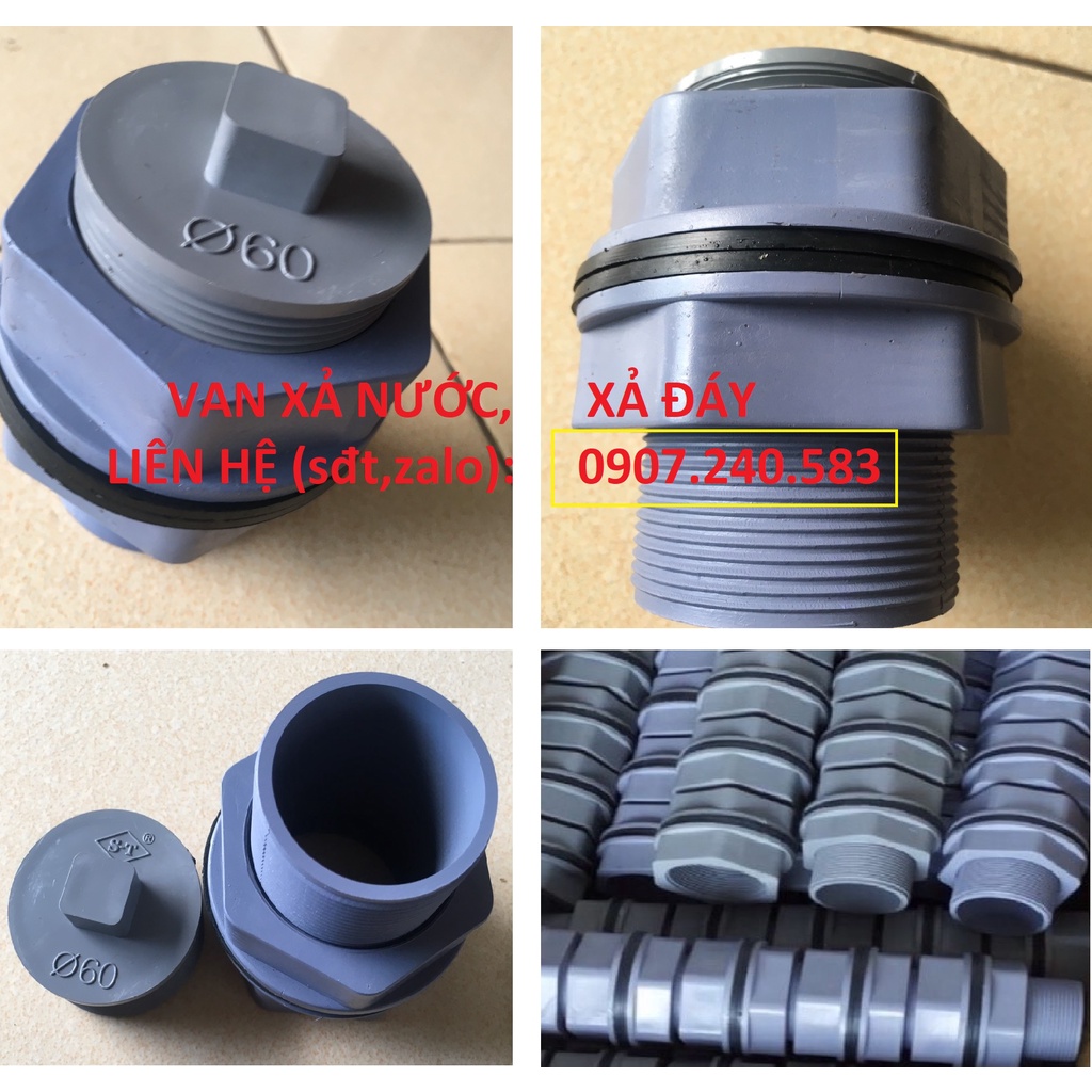 Van xả, van xả đáy bể bạt thoát nước