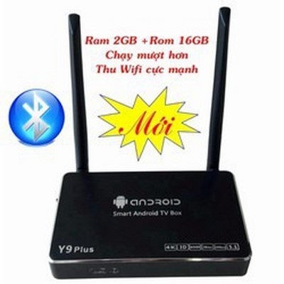 Android tv box y9 plus ram 2g - rom 16g thu wifi cực mạnh