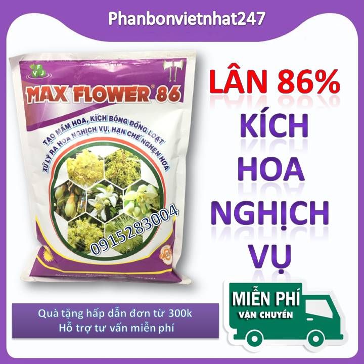 Phân bón kích hoa maxflower 86 gói 1kg