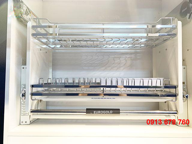 Giá bát nâng hạ bằng Inox bóng sang trọng của hãng Eurogold mã EUI - hàng nhập khẩu