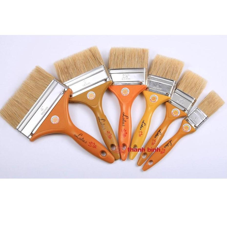Combo 2 cái chổi quét sơn các loại rộng từ 2.5cm đến 10.2cm - chổi sơn-cọ sơn