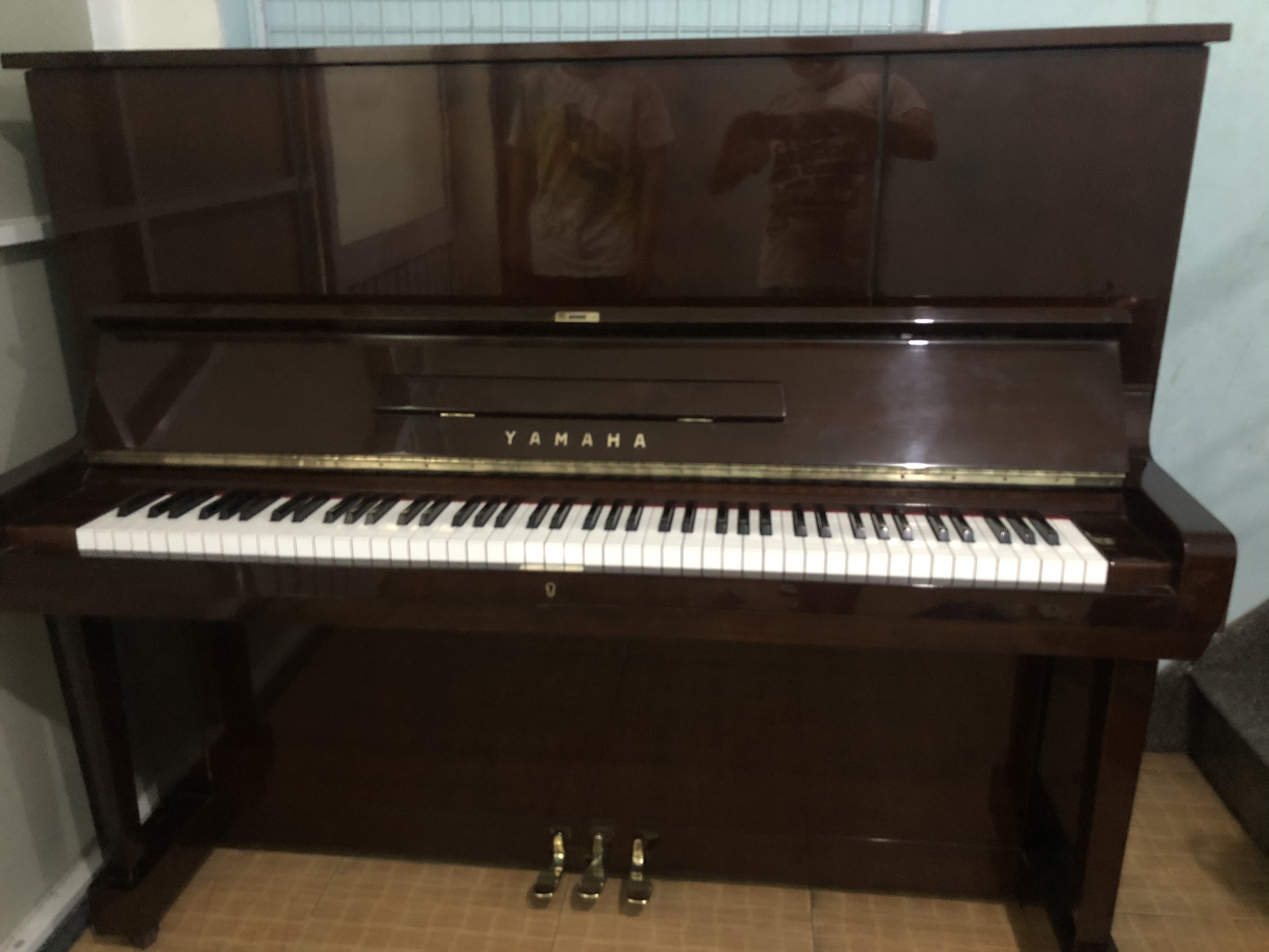 [Trả góp 0%]Đàn Piano Cơ Yamaha U3 Cao Cấp Màu Nâu Đỏ.