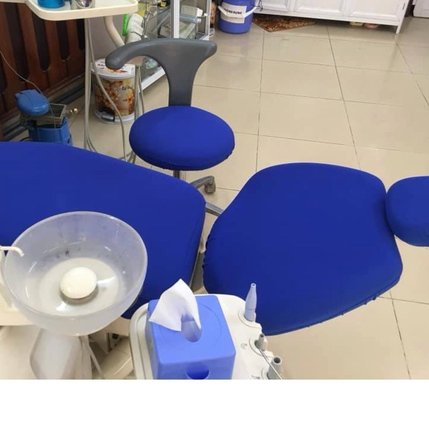 Bộ bọc ghế nha khoa,bọc ghế nha sĩ ,4 màu xanh ngọc,tím,xanh dương,xanh da trời