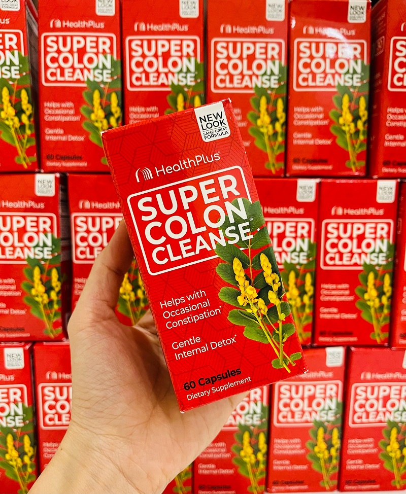 [Chính hãng] VIÊN UỐNG NHUẬN TRÀNG HEALTH PLUS SUPER COLON CLEANSE - 60 VIÊN