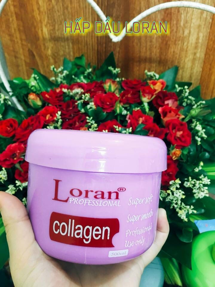 [HCM]HẤP DẦU PHỤC HỒI TÓC .Loran colagen cao cấp . 500ml phục hồi tóc yếu sơ khô...