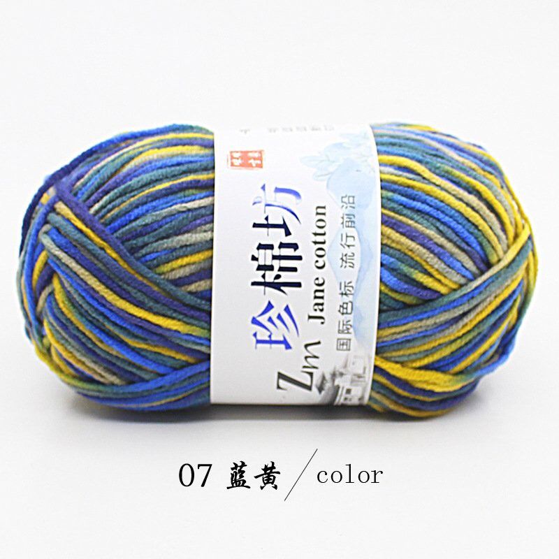 Len Milk cotton Loang Cotton Jane Len Cuộn Đan Móc
