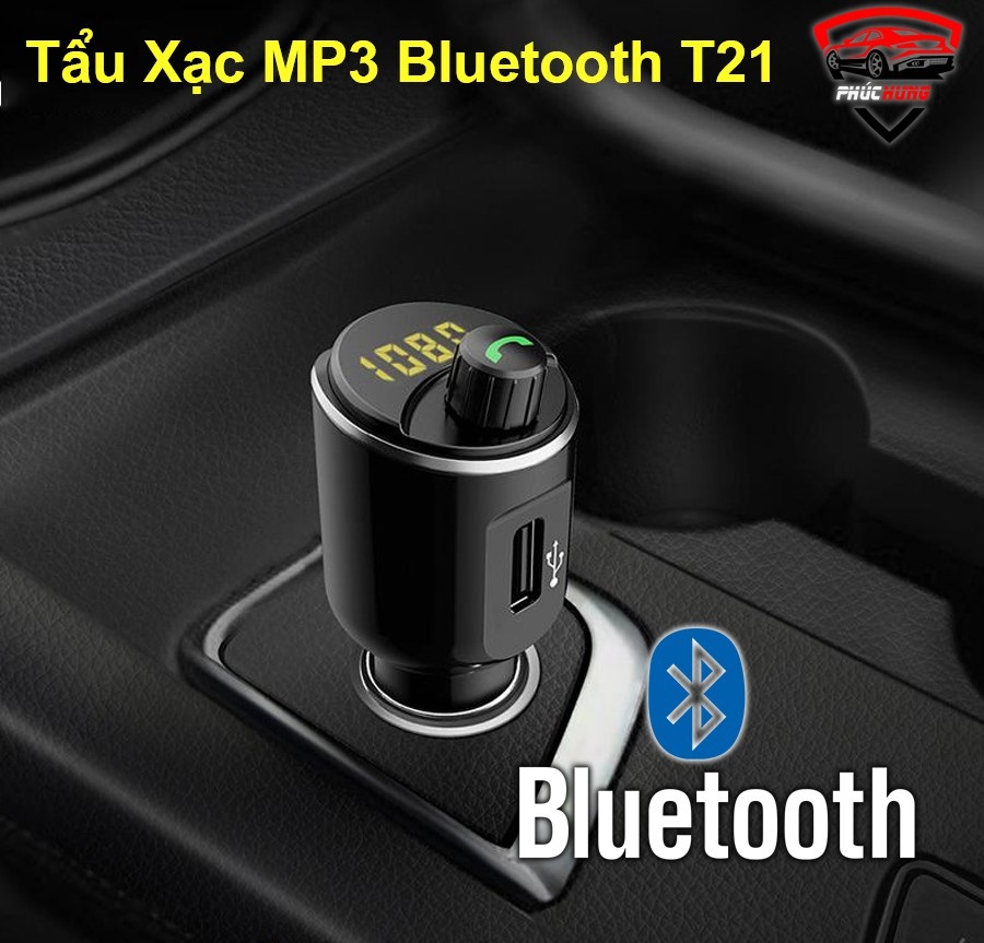 Dock, Tẩu Sạc MP3, Cốc Sạc, Phát Bluetooth Trong Ô Tô Xe Hơi AGETUNR T21 Chính Hãng
