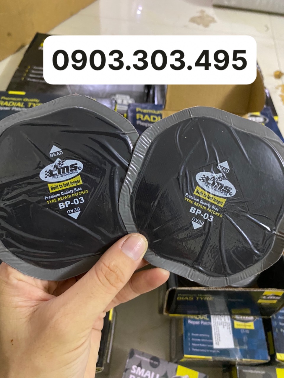 Miếng vá lốp bố chéo lms bp-03