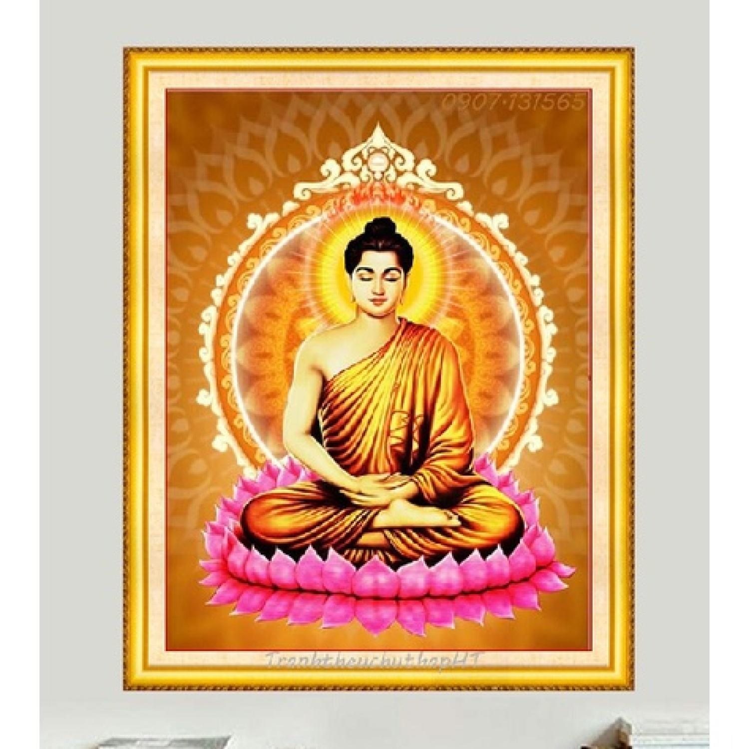 Tranh đính đá đức phật vs482 kt 60x80 cm