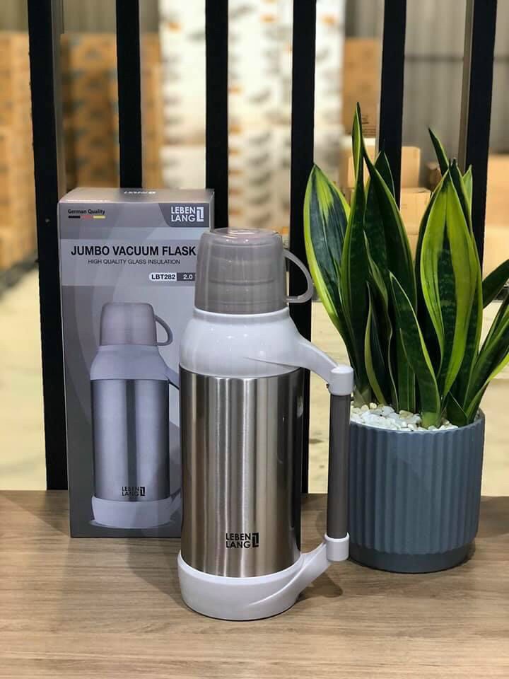Bình thuỷ 2l lebenlang đức lbt282 - phích nước giữ nhiệt lebenlang lbt282