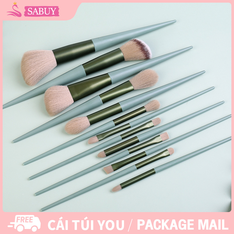 Cọ trang điểm, bộ cọ trang điểm 13 cây, bộ cọ trang điểm chuyên nghiệp, cọ đánh phấn nền, cọ đánh phấn mắt