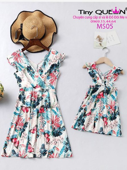 Đầm đôi mẹ và bé. MS05 (giá 1 cái)