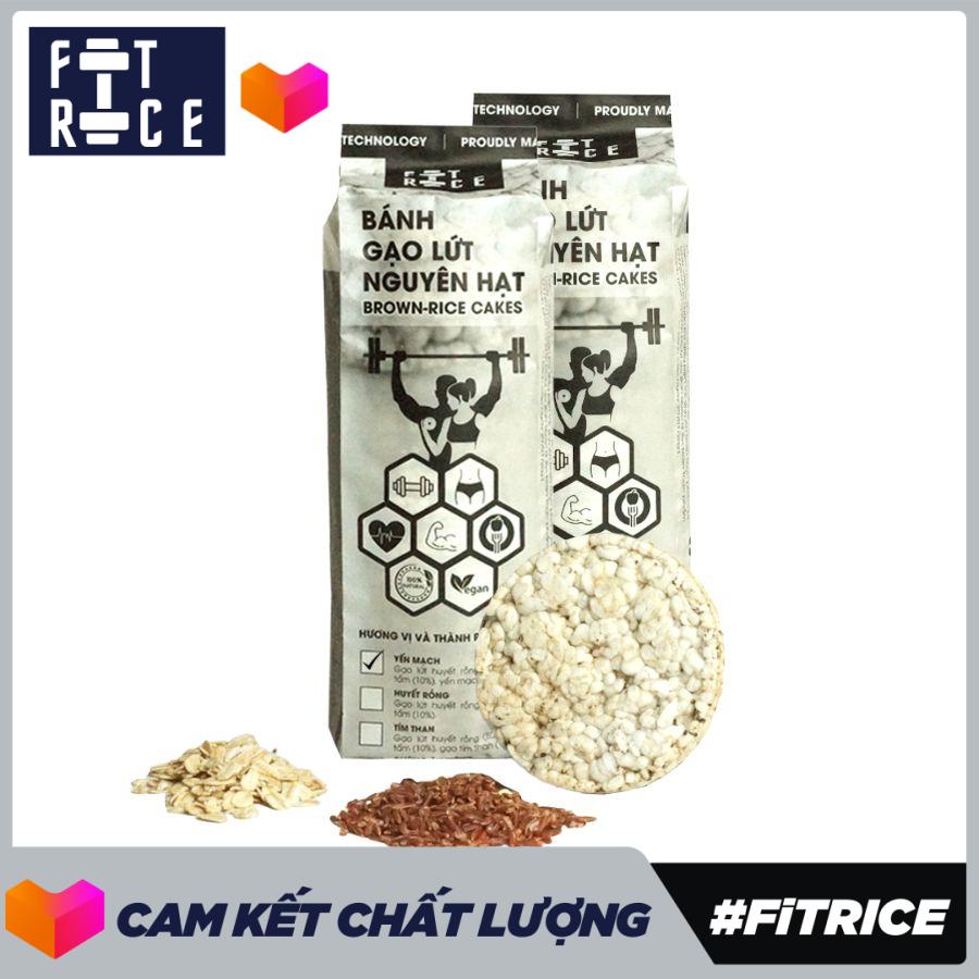 Combo 2 Bánh gạo lứt ăn kiêng FitRice (mỗi túi 165g = 18 bánh)