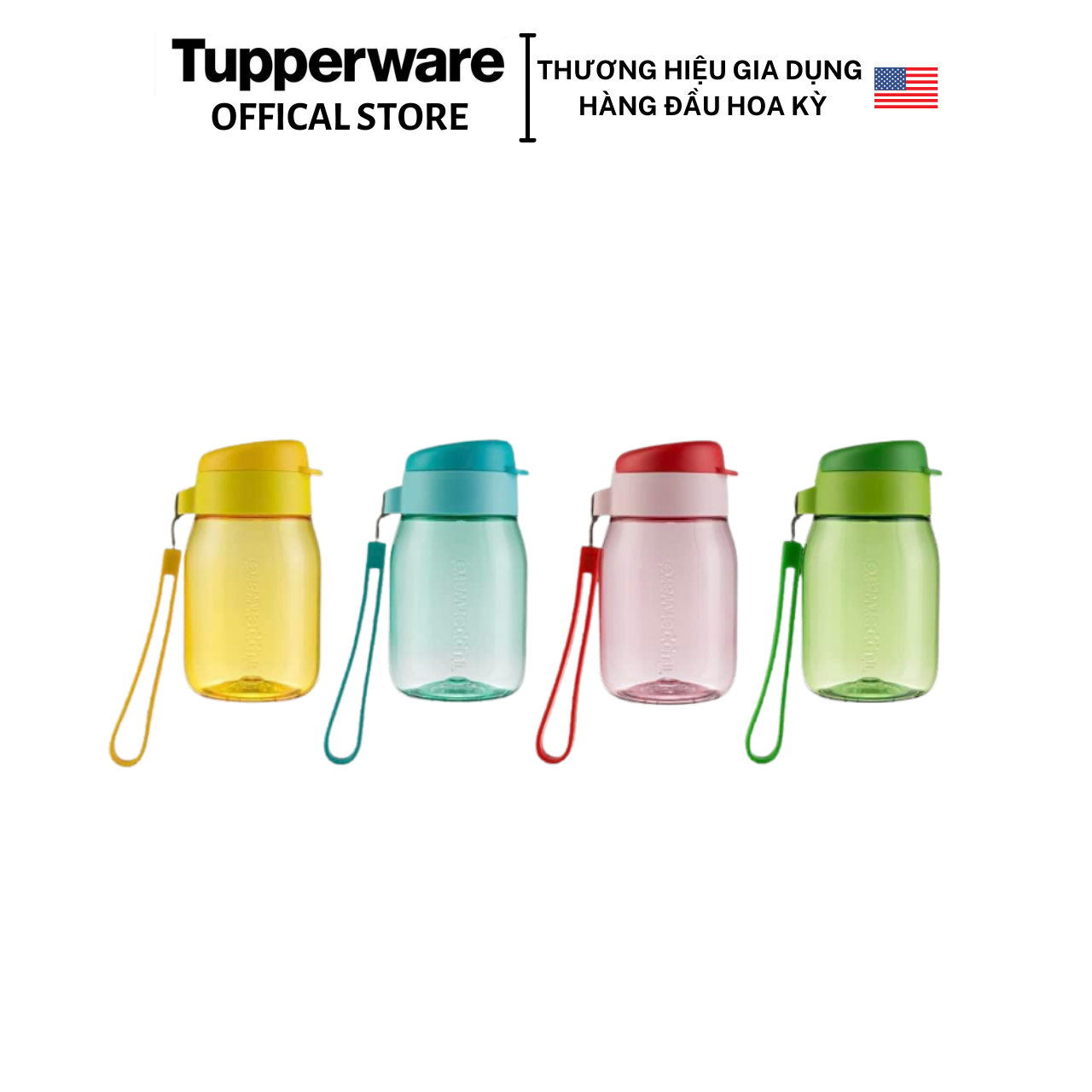 Bình nước Tupperware Mini Lohas 350ml - Bảo hành trọn đời - Nhựa nguyên sinh, an toàn cho sức khỏe