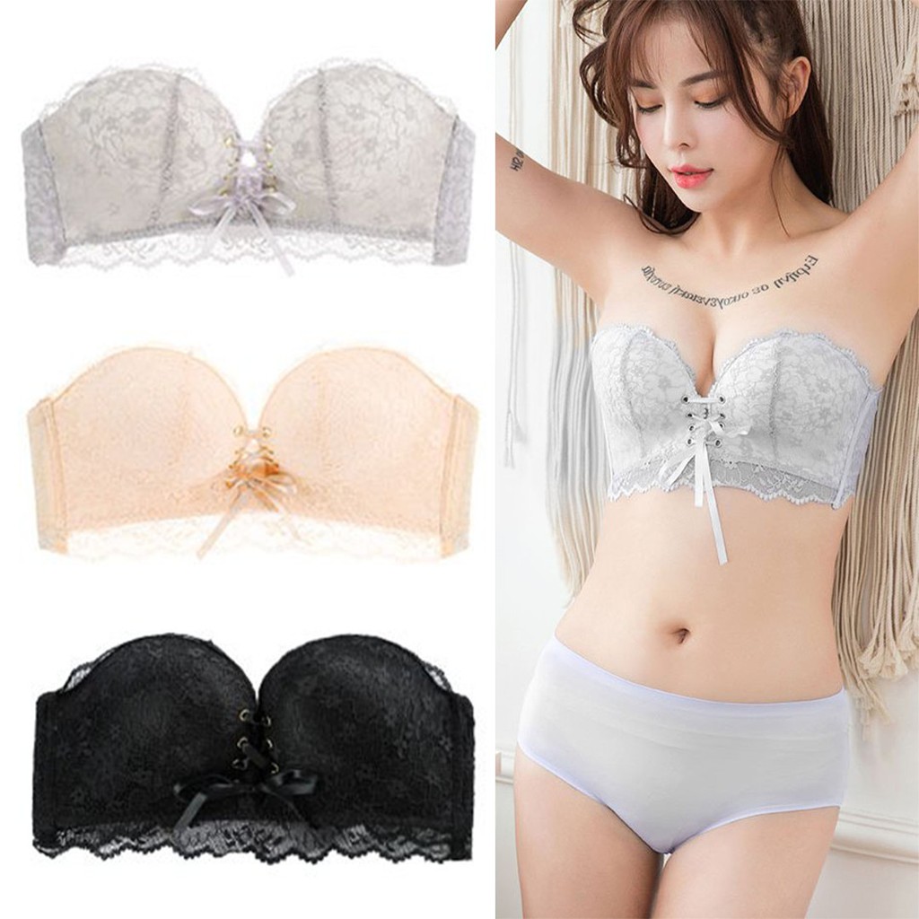 Áo Cup Ngực Không Dây Quả Ngang Dây Rút _MAHOLA_CP18