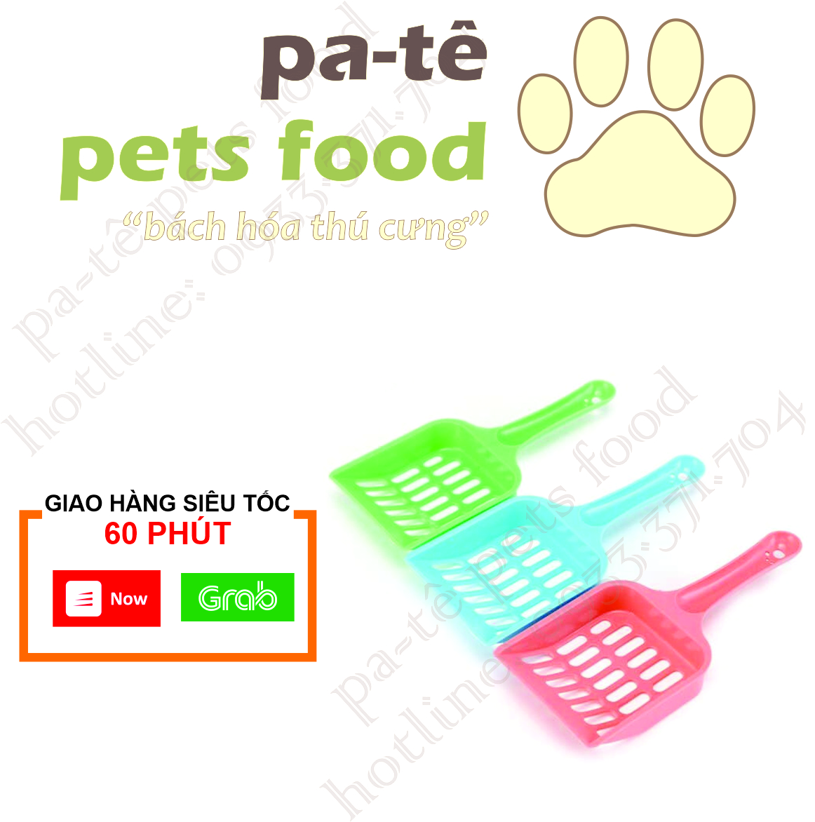 [HCM]Xẻng hốt phân cho chó mèo - Giao màu ngẫu nhiên