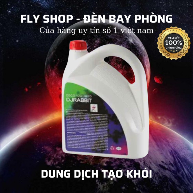 Dung dịch tạo khói djrabbit tạo khói trắng mùi thơm nhẹ sử dụng trong máy khói dùng cho sân khấu, bar, karaoke