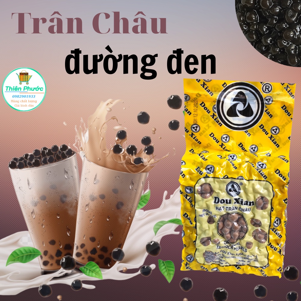 Trân châu đường đen Đài Loan Douxian gói 1kg