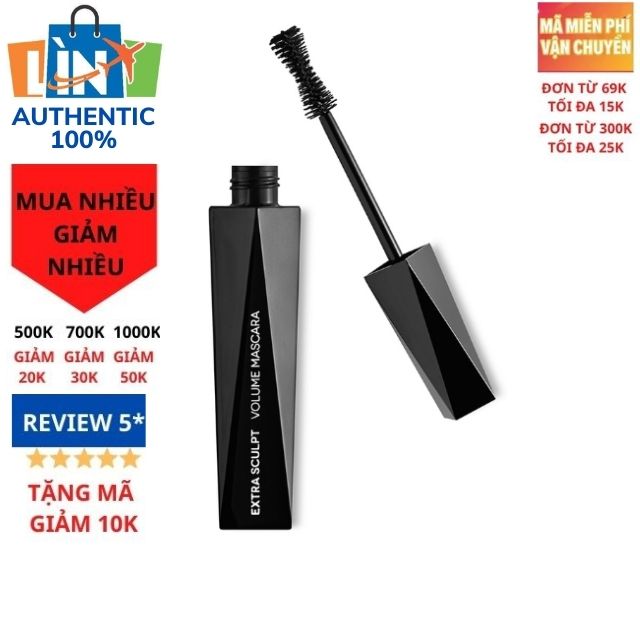 Mascara KIKO extra sculpt volume 11ml không bết dính thiết kế độc đáo hàng Ý
