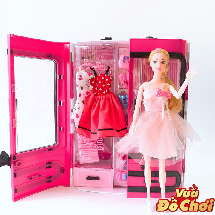 Tủ Quần Áo Búp Bê Và Phụ Kiện YS1910A