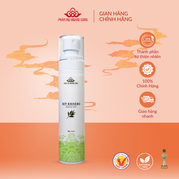 Xịt Khoáng trà xanh Phấn Nụ Hoàng Cung