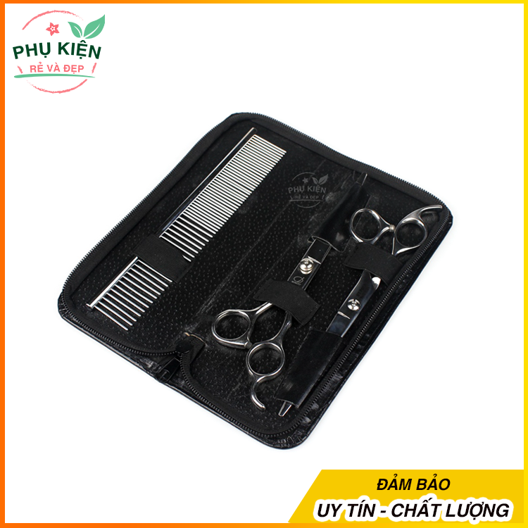[HCM]Hộp đựng kéo cắt tóc bằng da (Đen) - PHỤ KIỆN RẺ VÀ ĐẸP