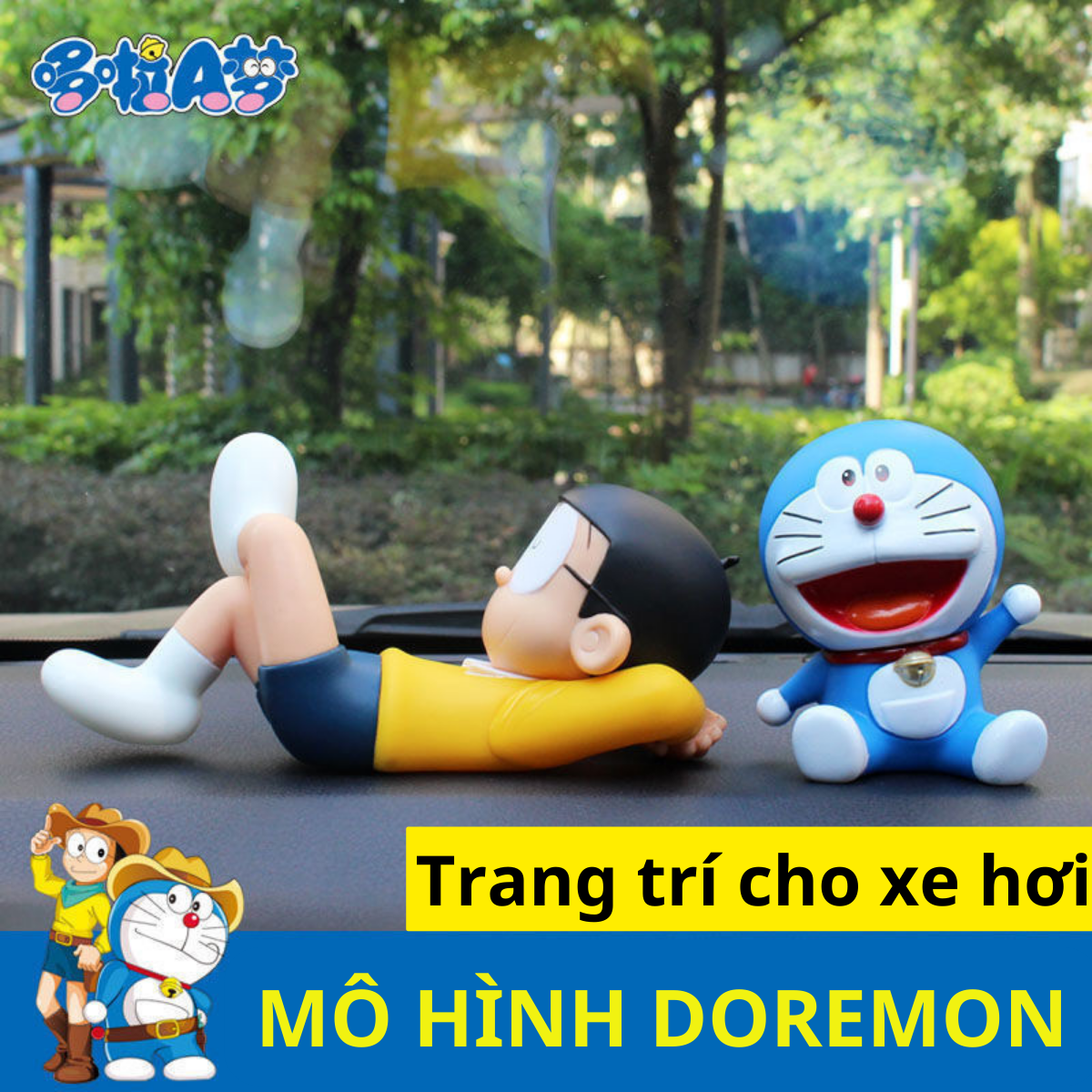 Mô hình doraemon trang trí cho xe hơi, trang trí phòng, nhỏ gọn dễ thương, đẹp mắt