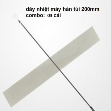 3 bộ dây nhiệt và màng chống dính thay thế máy ép miệng túi nhựa nilon 200x2mm