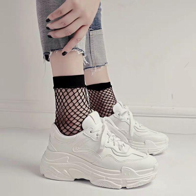 Giày sneaker nữ tuyết QD Shop (Trắng)