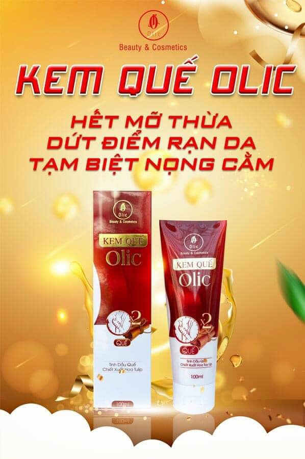 Kem tan mỡ quế Olic giúp thọn gọn vòng 2, bắp tay , bắp đùi, ....
