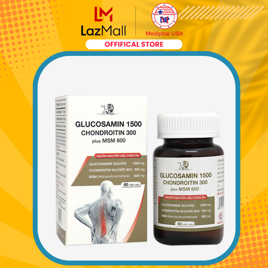 Thực phẩm hỗ trợ xương khớp - GLUCOSAMIN 1500 – CHONDROITIN PLUS MSM