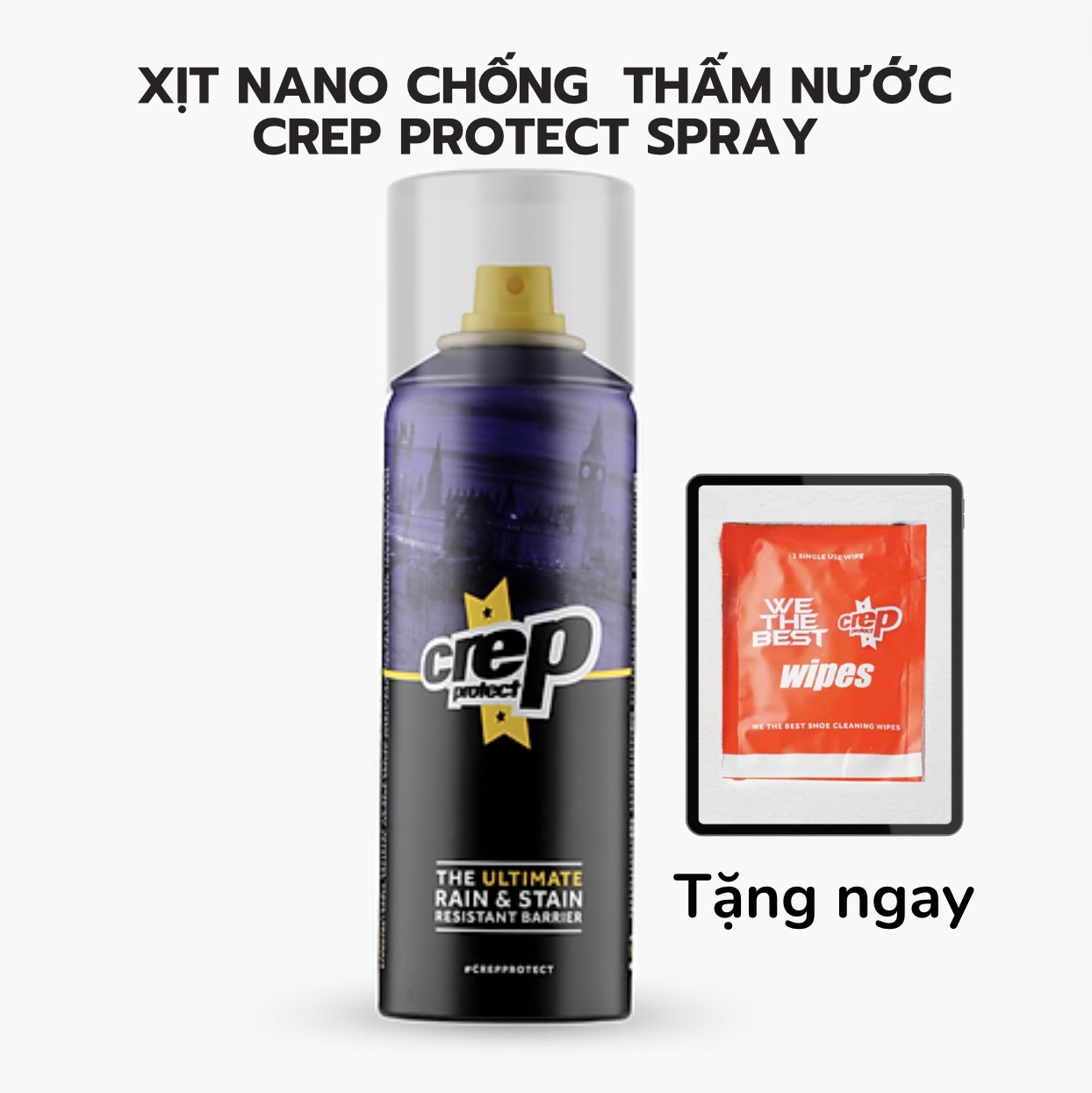 Crep Protect 200ml Spray Can - xịt chống thấm nước cho giày thể thao