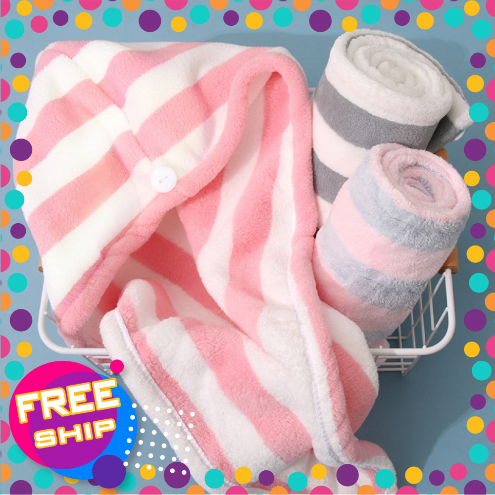 [ĐƯỢC CHỌN MÀU] Khăn Quấn Tóc Vấn Tóc Thần Thánh Cực Hot - Khăn Ủ Tóc Khô Nhanh Siêu Tốc - Khăn Lau Khô Tóc Siêu Nhanh Kiểu Dáng Thời Trang Cực Đẹp