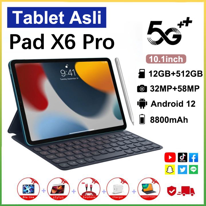 Bán máy tính bảng Sumsung Pad X6 Pro giá gốc sale lớn 2022 Tablet PC+ 10.8 inch 12+512GB máy tính bảng mới 4g/5G máy tính bảng nghe gọi Andorid12.0 Full HD miễn phí vận chuyển hỗ trợ bộ vi xử lý Máy tính bảng chơi game giá rẻ Galaxy S8 Ultra
