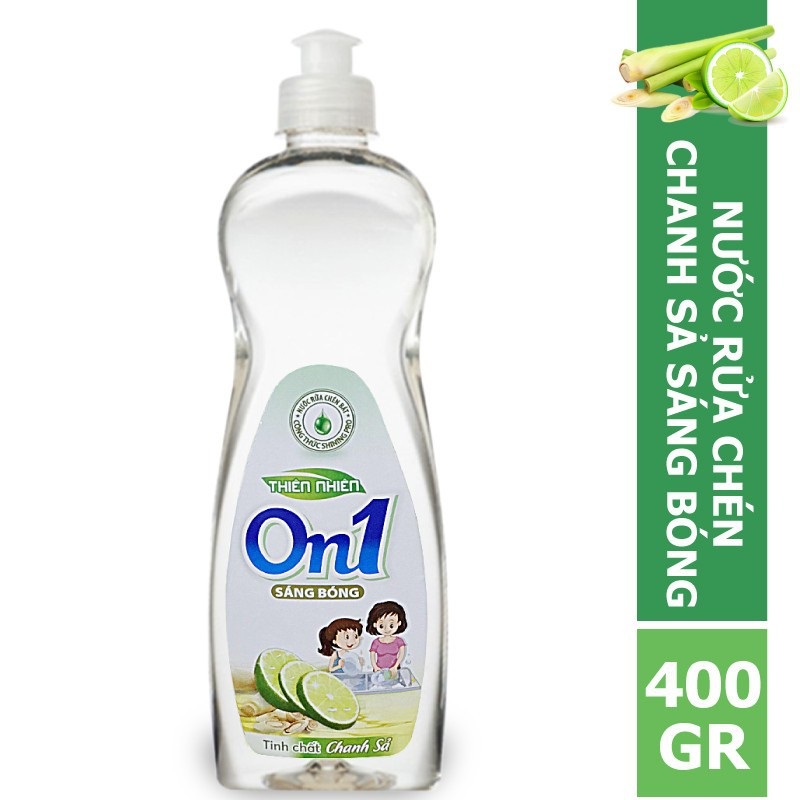 Nước rửa chén on1 hương chanh sả 400g c2on1