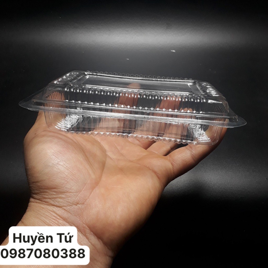 Set 100c hộp nhựa trong đựng bánh trôi dùng 1 lần (đựng 1~2 lạng)