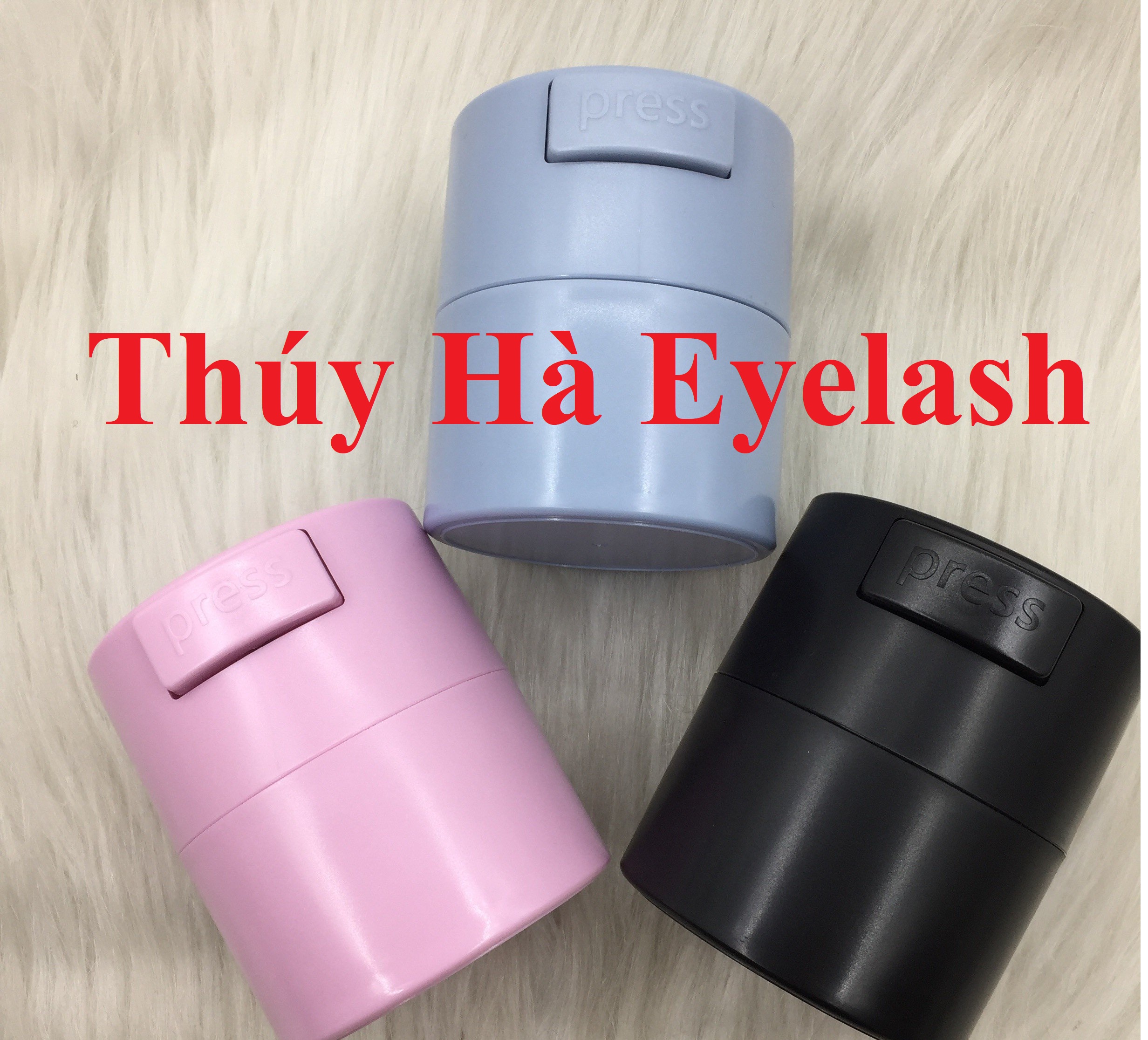 Hũ gạo đựng keo nối mi - dụng cụ nối mi - thúy hà eyelash