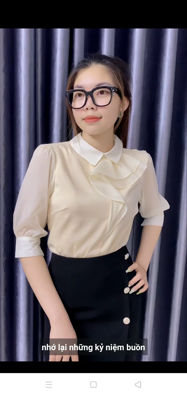 Áo công sỡ thanh lịch t0044 có nhận may theo yều cầu