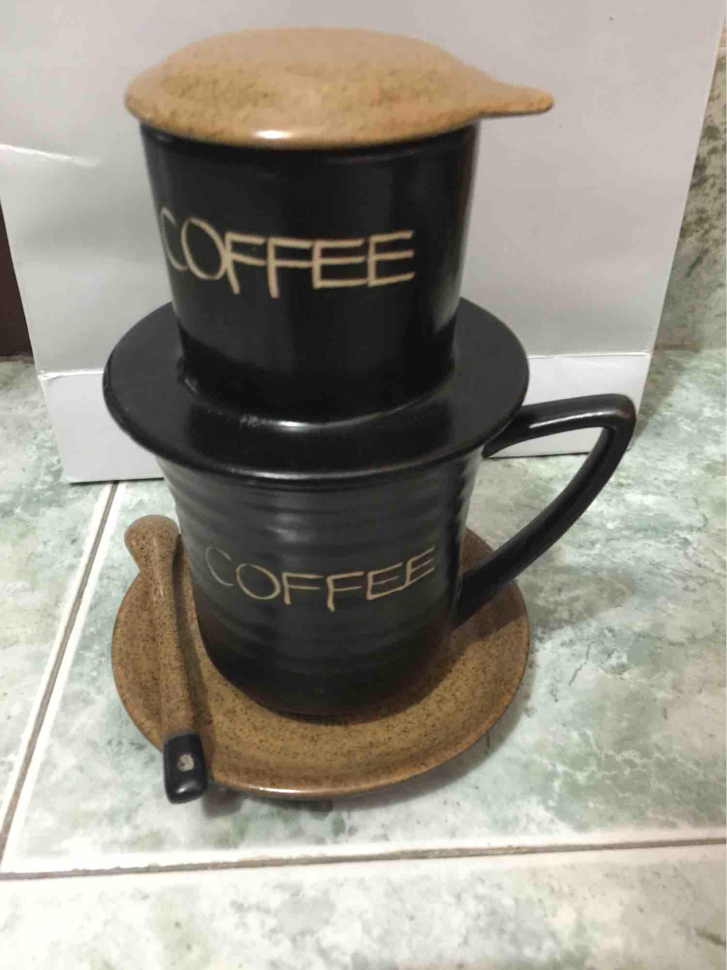 Phin pha cafe gốm sứ Bát Tràng cao cấp