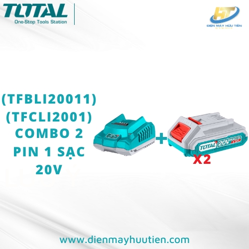 Combo 2 pin 1 sạc 20v total