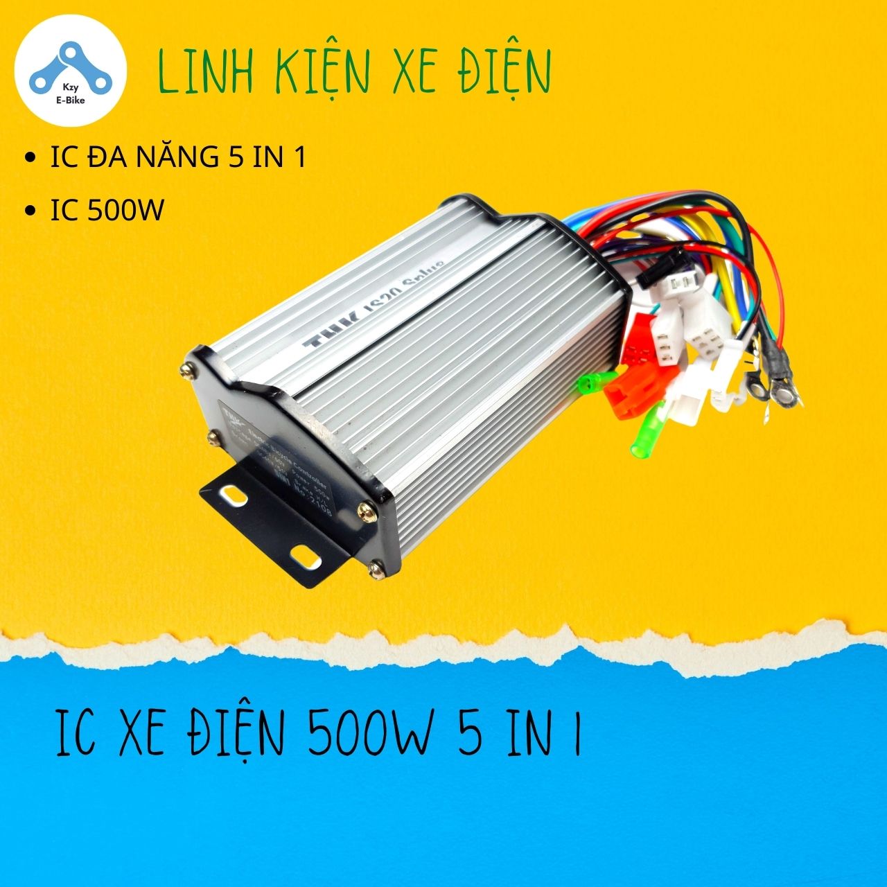 IC xe điện 500W, điều tốc xe điện đa năng 5in1 THK S20 Plus, 36V đến 48V dùng cho xe máy điện, xe đạp điện 4 bình
