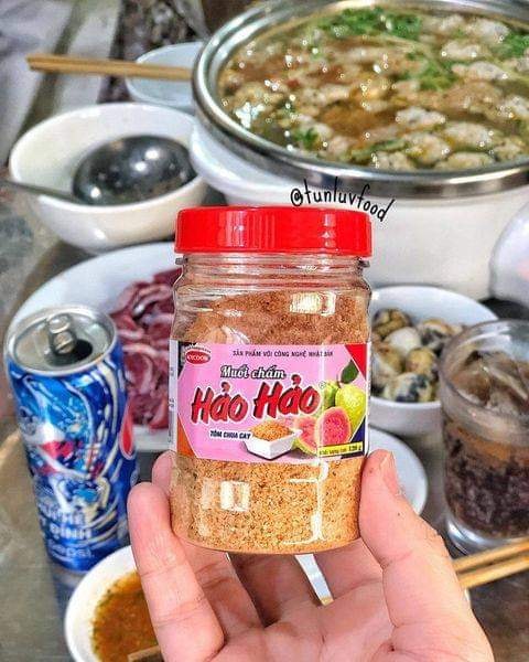 Muối chấm hảo hảo chua cay 120gram chính hãng acecook, bột canh hảo hảo chuẩn vị tôm chua cay chấm hoa quả, muối súp ăn là nghiền