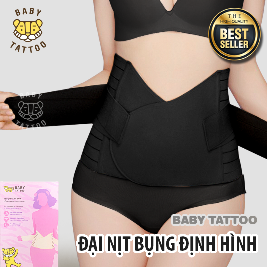 Đai Gen Nịt Bụng Baby Tattoo Định Hình Vòng Eo Sau Sinh Cho Mẹ