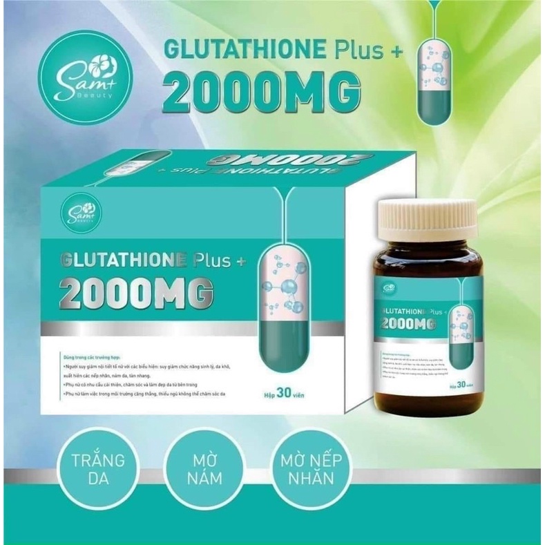 [Chính Hãng] Viên Uống Glutathione 2000mg Trắng Da Mờ Nám Hiệu Quả - Mẫu Mới