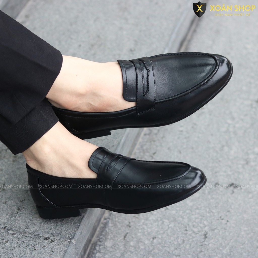 Giày Da nam cực chất xả kho giá gốc mã - giày lười nam MÃ L136