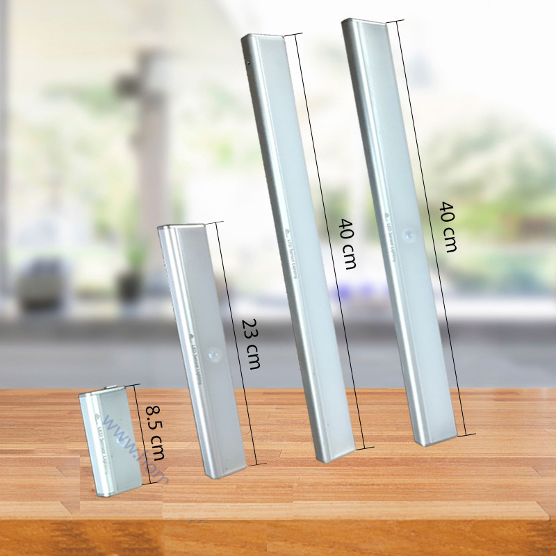 Đèn LED cảm biến cho tủ quần áo dùng pin sạc thân nhôm HOMEMATIC HM-AL