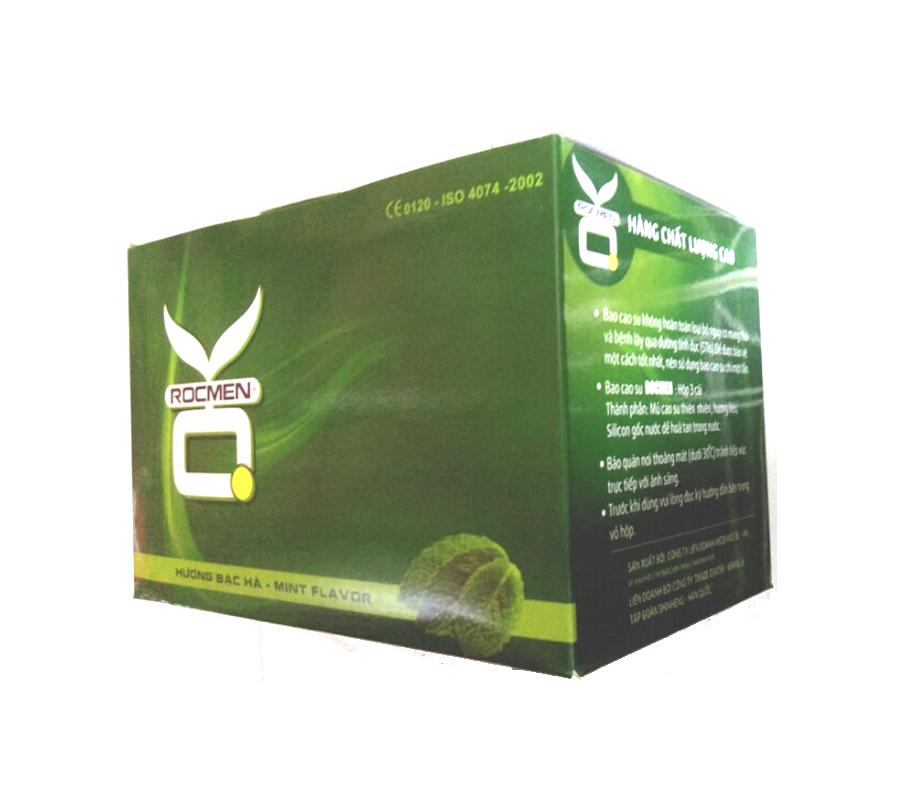 [HCM]Hộp lớn Bao cao su OK bạc hà 144 cái.Cho cam giac mat lanh thang hoa